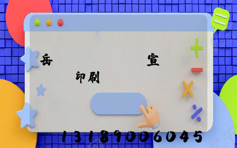 岳陽(yáng)宣傳冊(cè)印刷設(shè)計(jì)